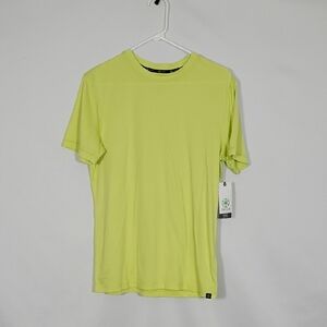 NWT GAIAM Men's Lime Sherbet Everyday Basic Crew Mens Size small Shirt Workout